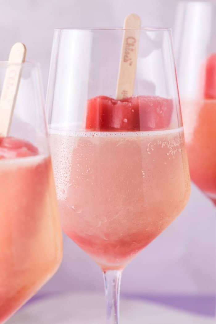 Strawberry Popsicle Prosecco Cocktail A Classic Twist