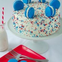 Red, White and Blue Cake