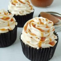 Dark Chocolate Salted Caramel Cupcakes