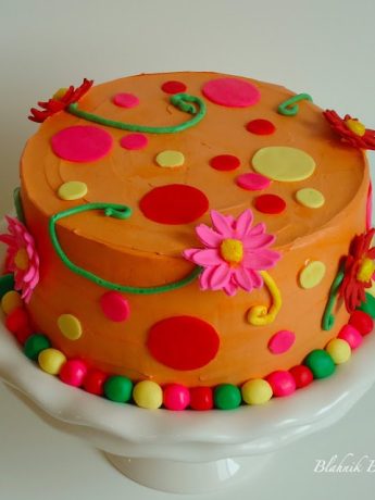 Orange birthday cake - Birthday cakes are fun to make when there's only one birthday to celebrate, but two birthdays, and two birthday cakes, are even more fun to celebrate!