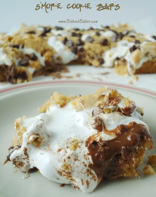 Smores cookie bars