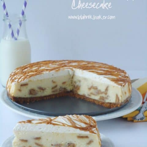 White Chocolate Biscoff Cheesecake