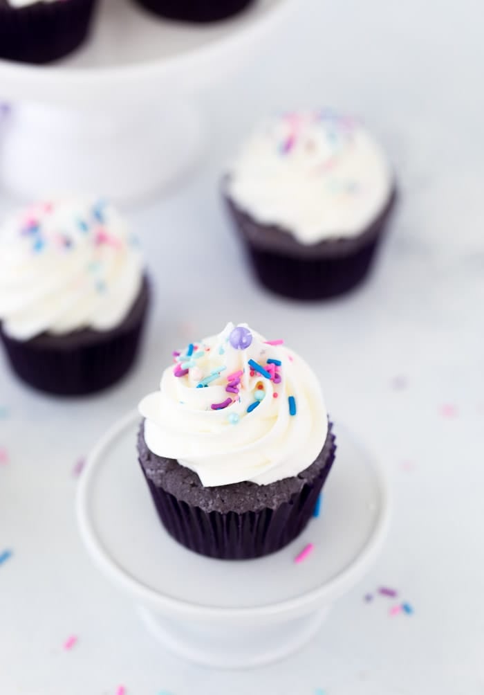 Purple velvet cupcakes are a deliciously fun twist on red velvet cake. Rich and chocolaty, with a beautiful purple hue, they're perfect for any celebration.