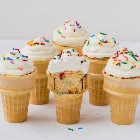 Dirt cupcakes 2025 in icecream cones