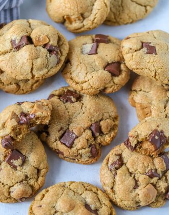 Brown Butter Salted Caramel Chocolate Chip Cookies