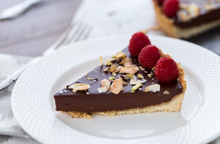 Chocolate Coconut Tart