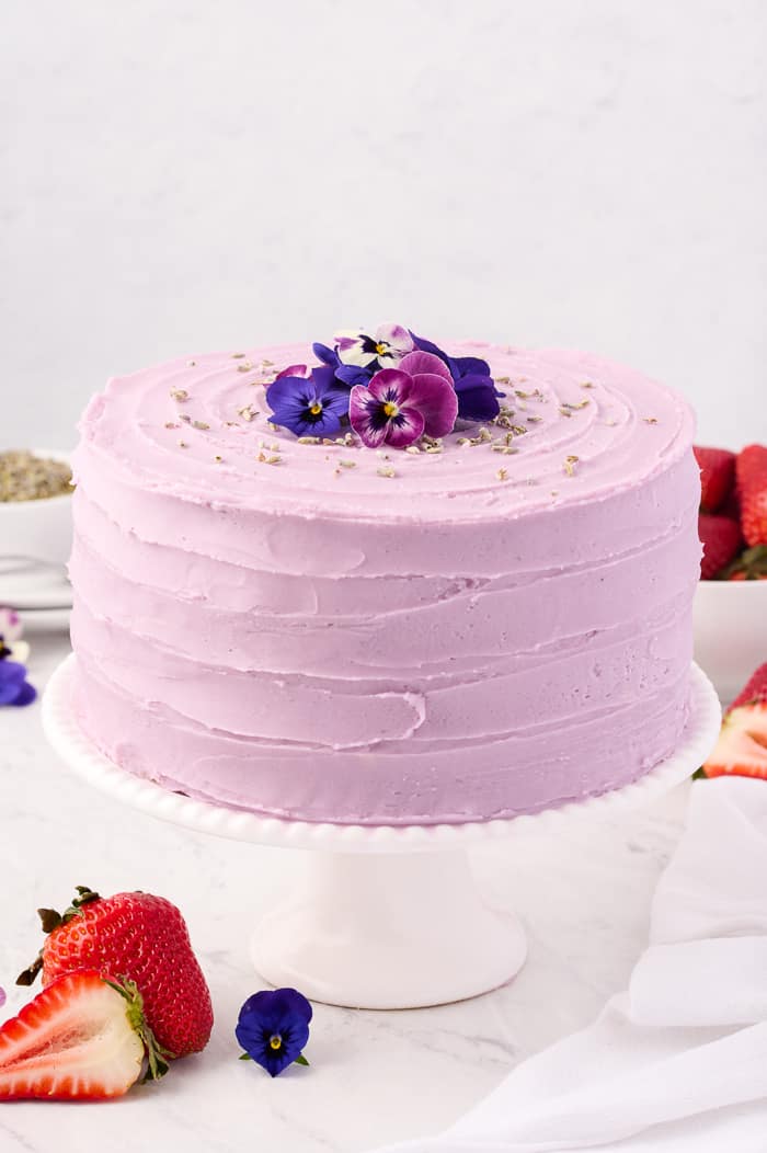 Strawberry Lavender Cake