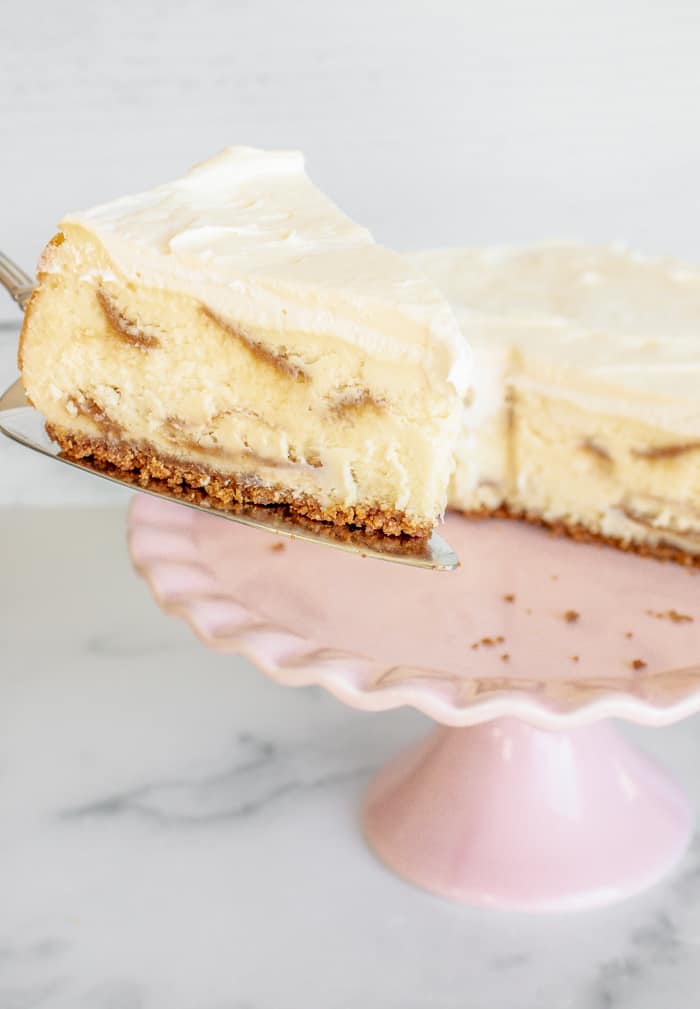 White Chocolate Biscoff Cheesecake