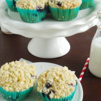 Brown Butter Blueberry Muffins