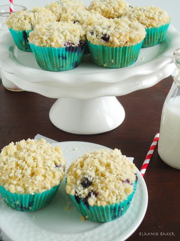 Brown Butter Blueberry Muffins