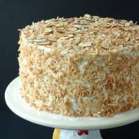 Coconut Almond Cream Cake