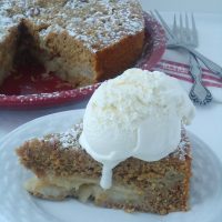 Brown Butter Ginger Apple Torte