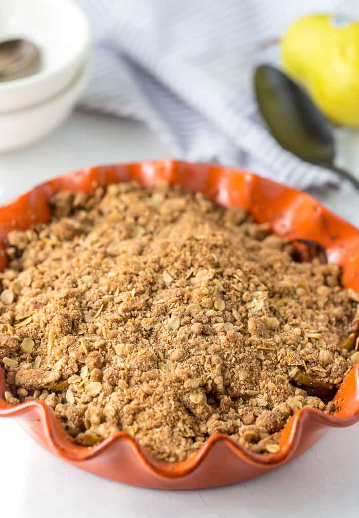 Pear Crisp with Oat Crumb Topping