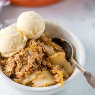 Pear Crisp with Oat Crumb Topping