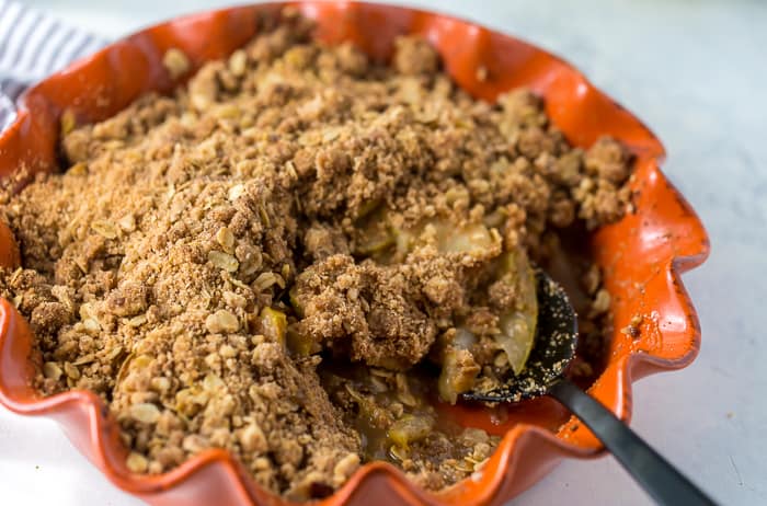 Pear Crisp with Oat Crumb Topping