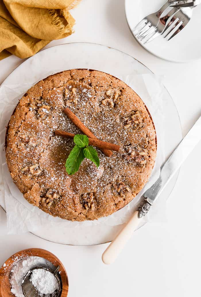 Brown Butter Ginger Apple Torte