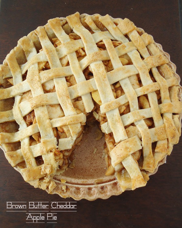 Brown Butter Cheddar Apple Pie