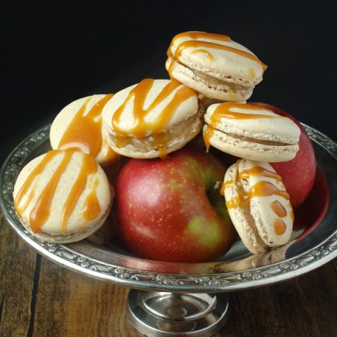 Salted Caramel Spiced Apple Macarons