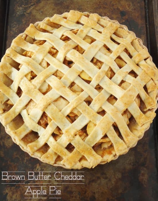 Brown Butter Cheddar Apple Pie