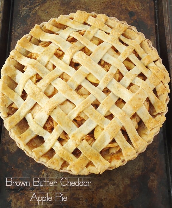 Brown Butter Cheddar Apple Pie