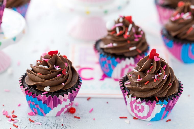 These moist and decadent chocolate cupcakes with perfect chocolate buttercream are the only go-to chocolate recipe you will need in your recipe box.