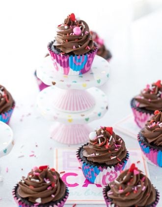 These moist and decadent chocolate cupcakes with perfect chocolate buttercream are the only go-to chocolate recipe you will need in your recipe box.