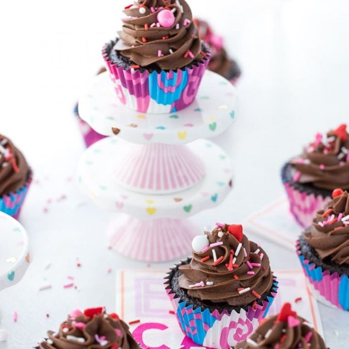 These moist and decadent chocolate cupcakes with perfect chocolate buttercream are the only go-to chocolate recipe you will need in your recipe box.