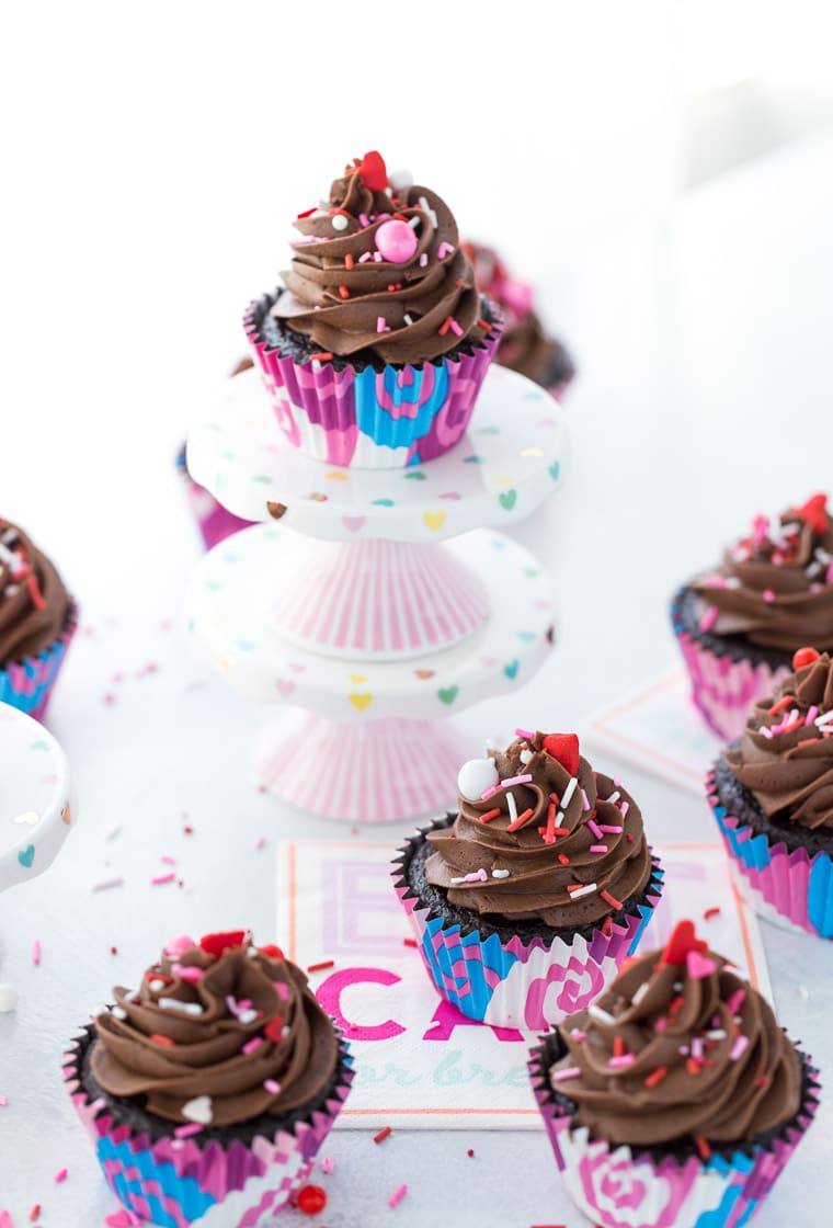 These moist and decadent chocolate cupcakes with perfect chocolate buttercream are the only go-to chocolate recipe you will need in your recipe box.