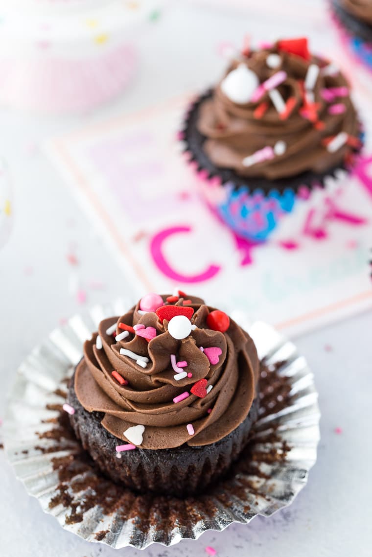 These moist and decadent chocolate cupcakes with perfect chocolate buttercream are the only go-to chocolate recipe you will need in your recipe box.