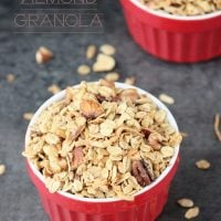 Coconut almond granola