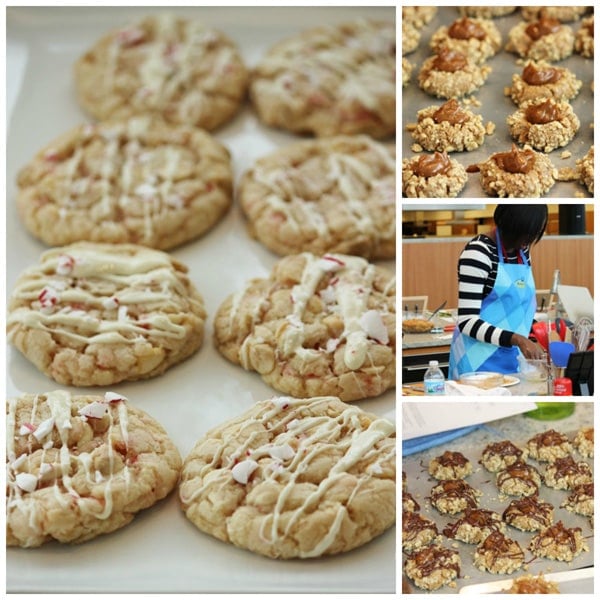 Peppermint white chocolate cookies are soft and chewy, made easy with Pillsbury peppermint sugar cookie dough! | BlahnikBaker.com