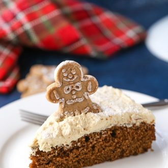 Gingerbread Cake with Molasses Buttercream Frosting