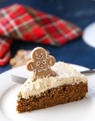 Gingerbread Cake with Molasses Buttercream Frosting