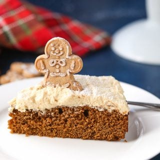 Gingerbread Cake with Molasses Buttercream Frosting