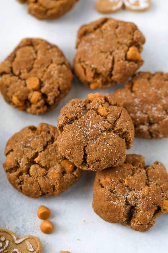 Butterscotch Gingersnap Molasses Cookies