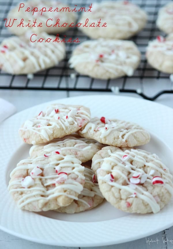 peppermint white chocolate cookies