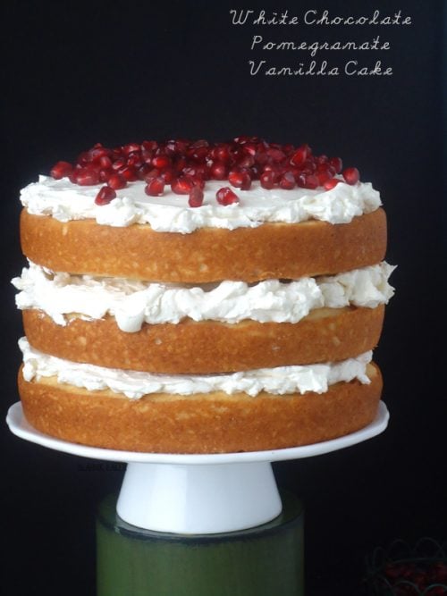 white chocolate vanilla cake {holiday classics}