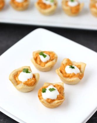 Buffalo Chicken Dip Bites