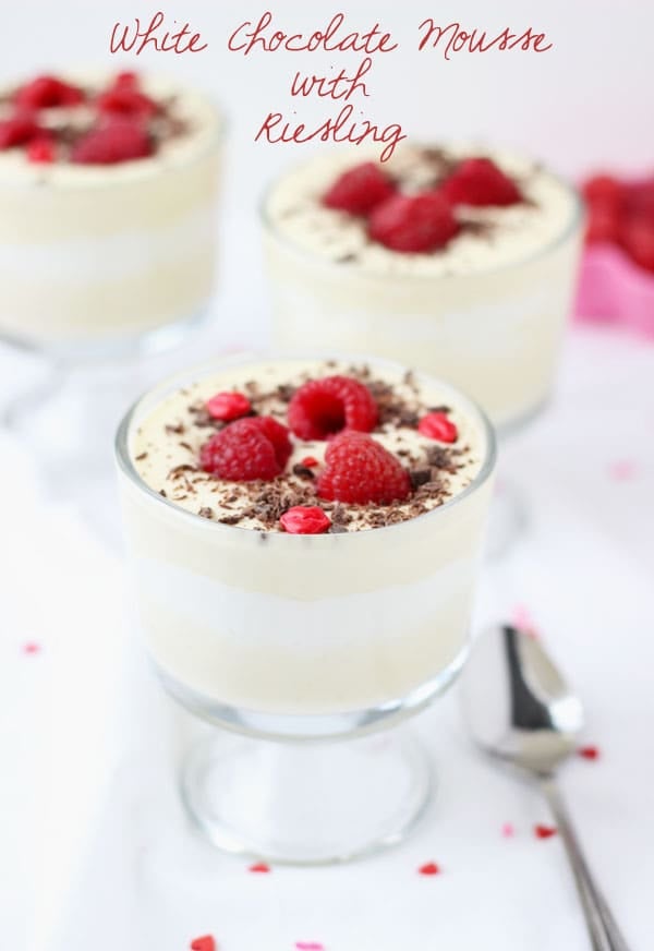 white chocolate mousse with riesling