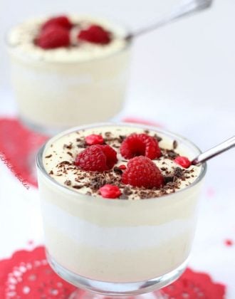 white chocolate mousse with riesling
