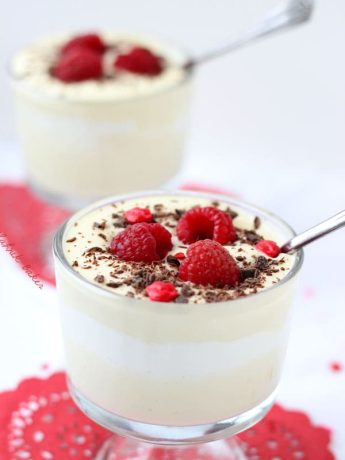 white chocolate mousse with riesling