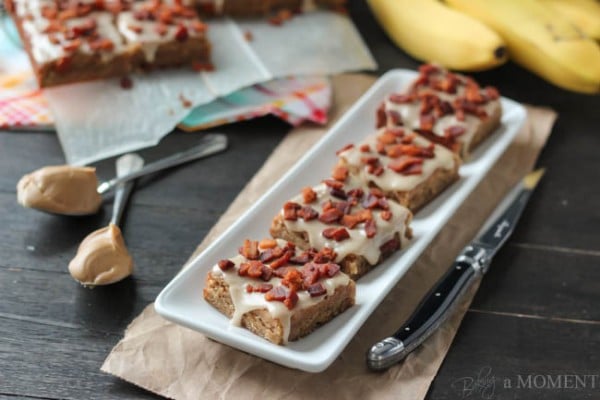 Peanut Butter Banana Blondies