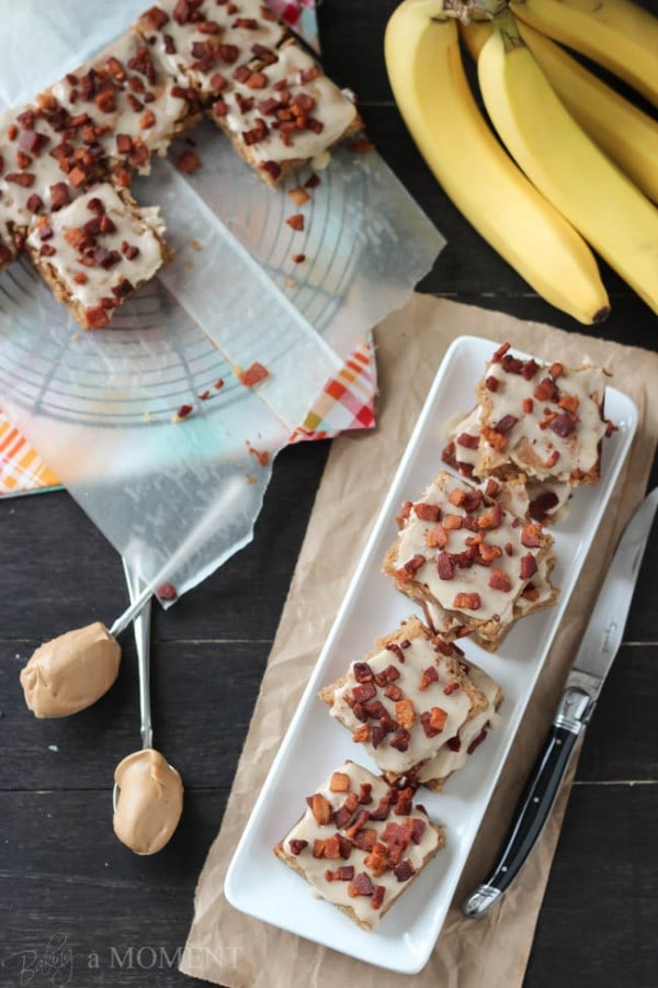 Peanut Butter Banana Blondies