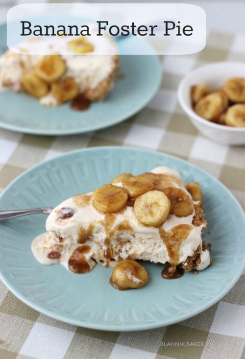 banana foster pie