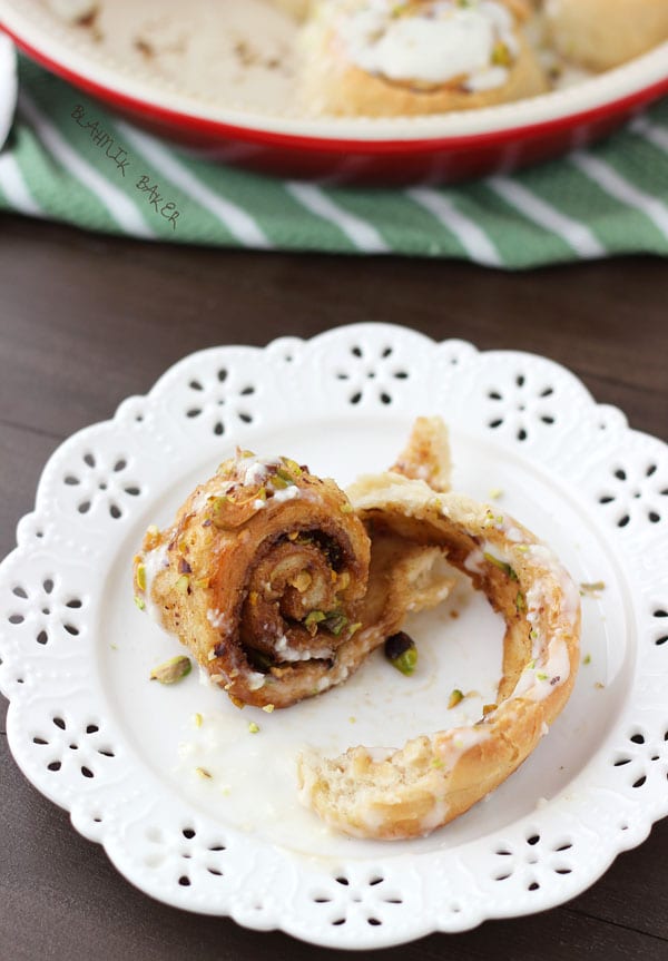 Guinness Pistachios Sweet Rolls