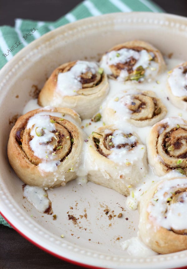 Guinness Pistachios Sweet Rolls