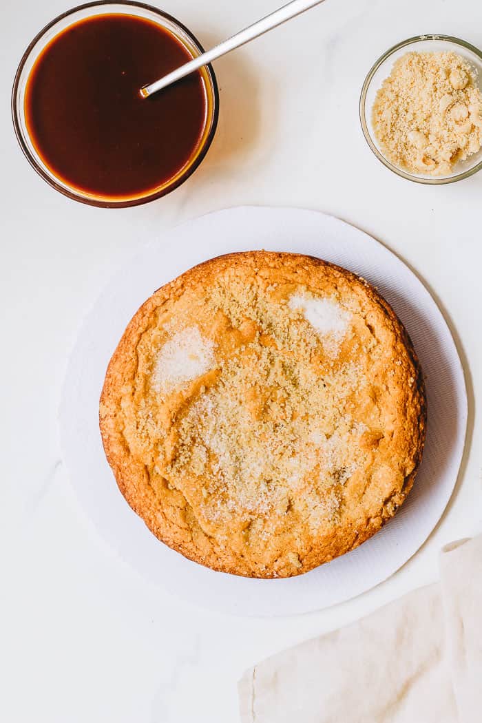 Hazelnut Cake with Salted Caramel Sauce