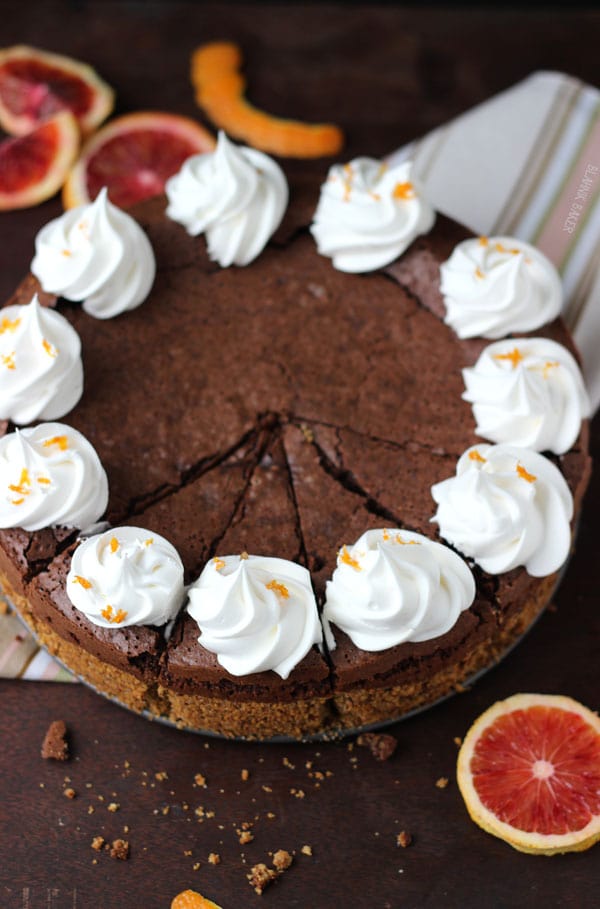 blood orange chocolate truffle torte