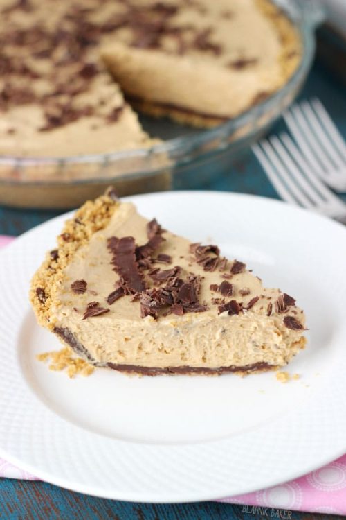no-bake peanut butter chocolate pie