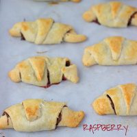 raspberry nutella crescent